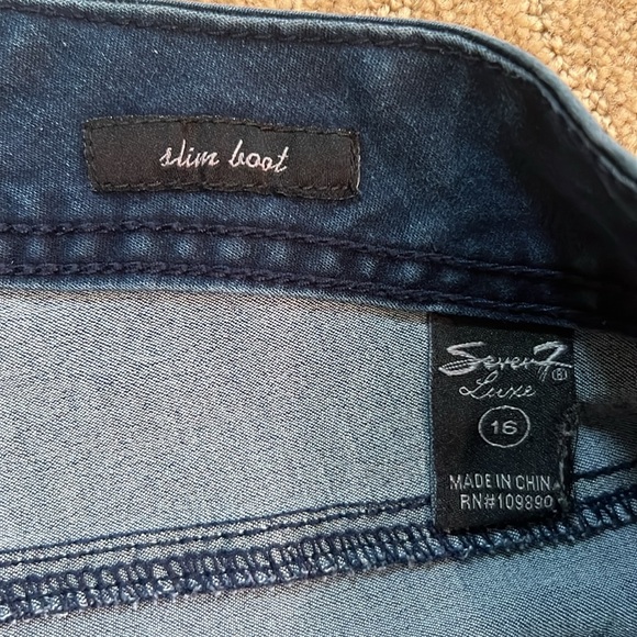Seven7 Jeans Luxe Slim Boot Cut, Sz 16 - Picture 7 of 10